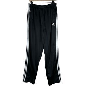 Vintage Adidas Black Adibreak Snap Tear Away Track Pants Baggy 90s Y2K Mens XL